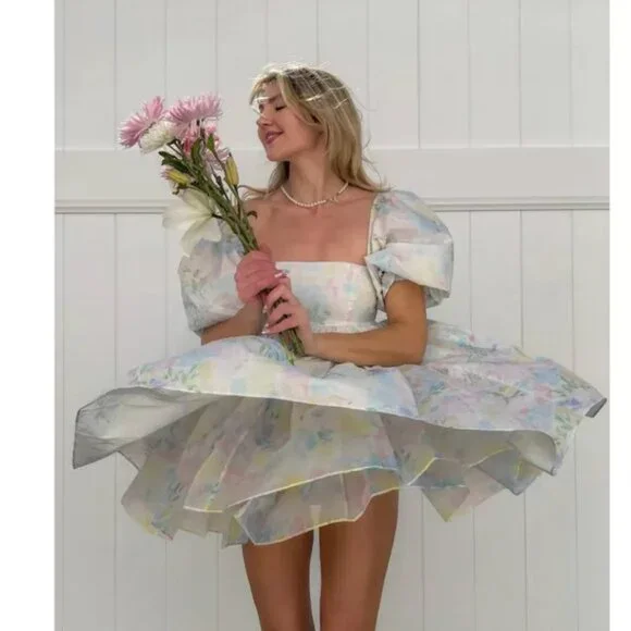 NWT Selkie The Sweetcorn Cottage Puff Dress